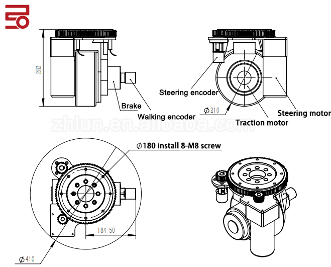 Качество ZHLUN ZL-210 хорошее и дешевое горизонтальное колесо привода с регулятором