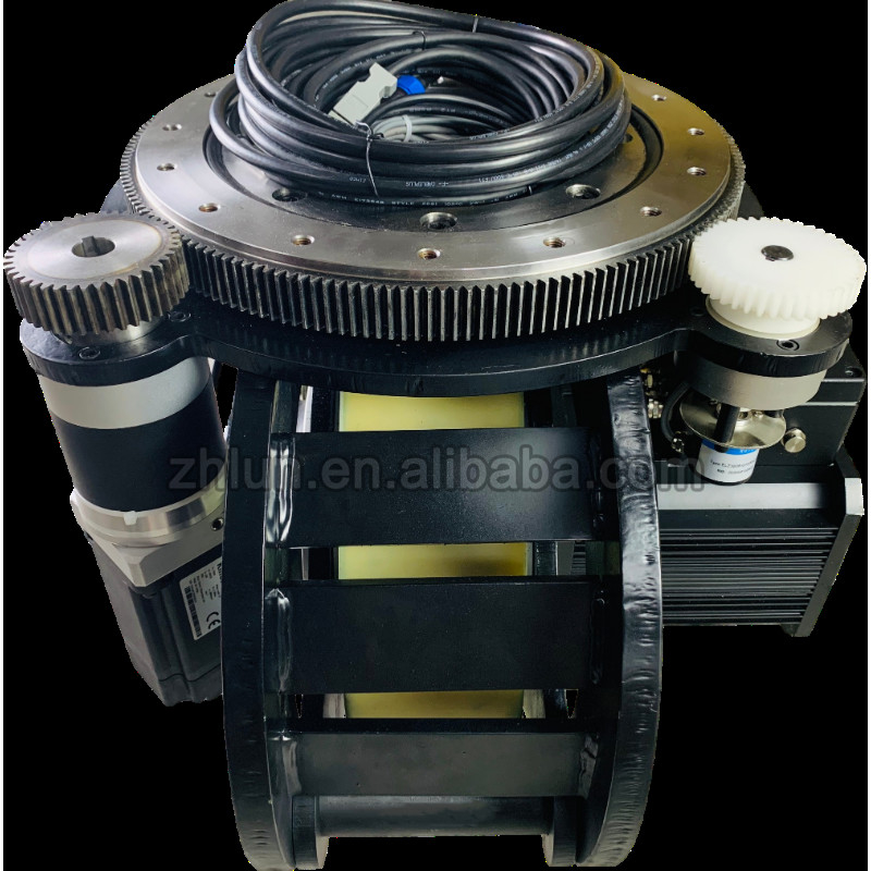 Мотор эпицентра деятельности полиуретана колеса электрического привода нагрузки изготовления на заказ 2000kg резиновый