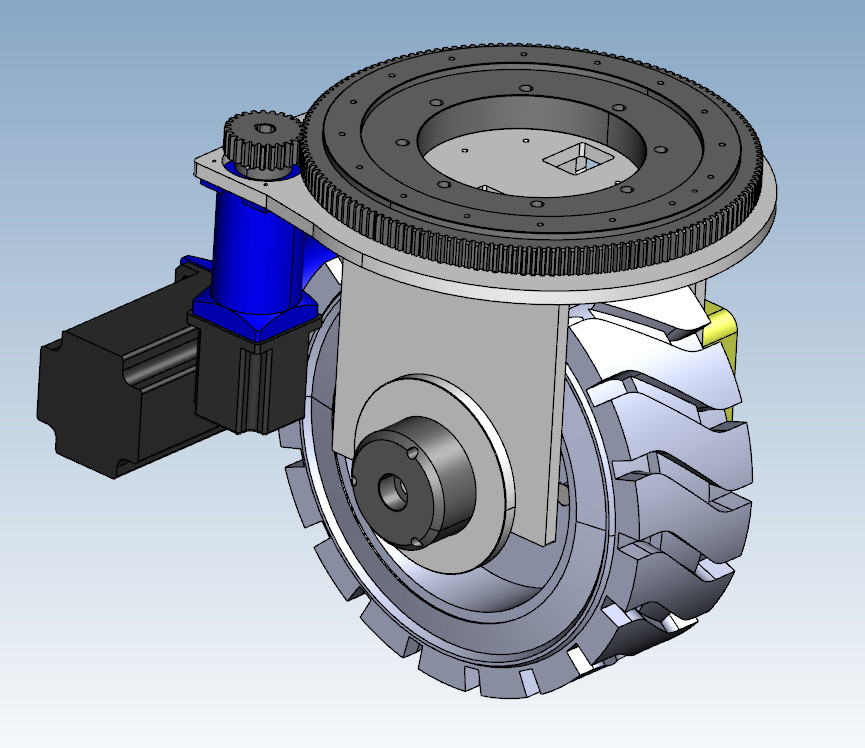 Робот AGV наивысшей мощности 48V сверхмощный катит резиновое колесо привода 645mm